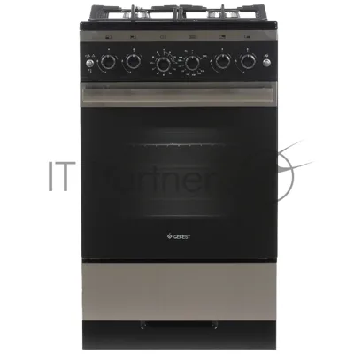 Плита газовая Gefest 5500-02 0069 серебристый/черный, конфорок 4 шт, духовка 52 л, 50 см x 85 см x 58.5 см