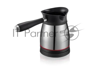 Электрическая турка Centek CT-1098 SS(металл) 0.5л, 1000Вт, нерж.сталь, съемная мягкая ручка