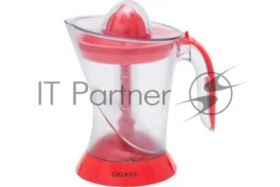 Соковыжималка Galaxy GL 0852 красный/прозрачный, цитрусовая, 50 Вт, 1000 мл, механическое
