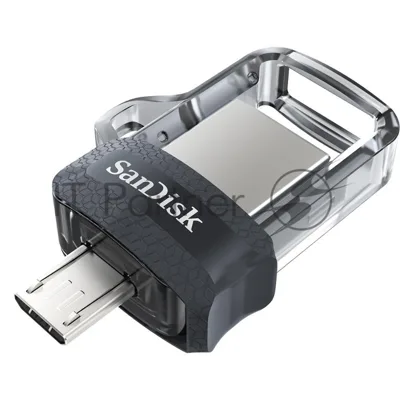 Флешка USB SanDisk DD3 Ultra (SDDD3-032G-G46), 32Gb, USB 3.0/microUSB, R/W 130/30, черный