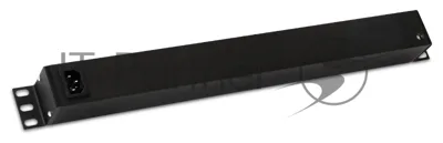 Монтажное оборудование Hyperline SHE19-8SH-S-IEC Блок розеток 19", 250В, 1U, 16А, 8 розеток Schuko, с выключателем, алюминиевый корпус, разъем IEC 60320 C14