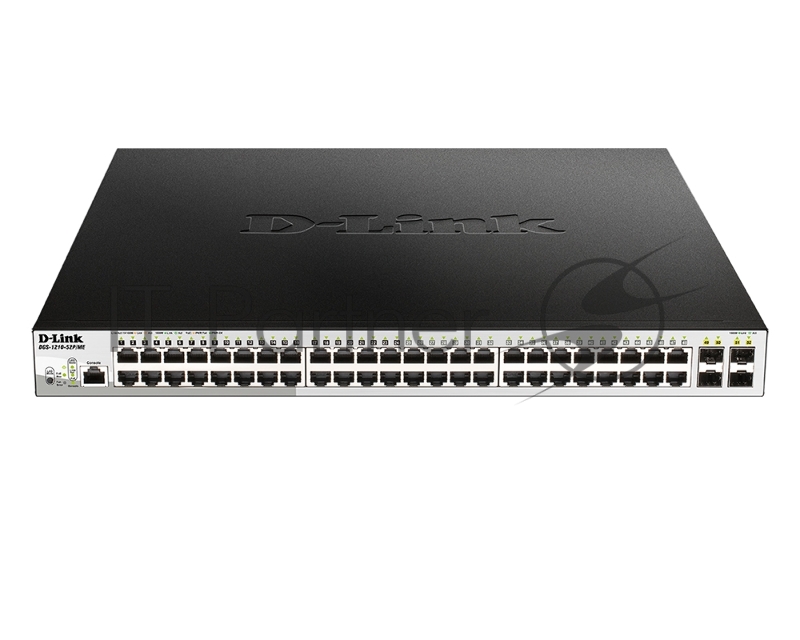 Коммутатор D-Link DGS-1210-52P/ME/B1A, 48×1 Гбит/с + 4×1 Гбит/с SFP, управляемый