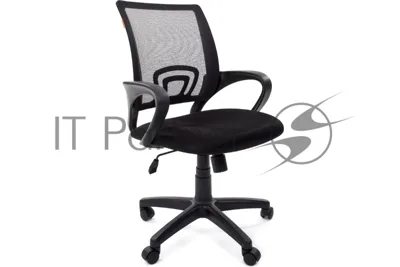 Кресло Chairman 696 TW-01 черный, ткань, 120 кг, механизм качания