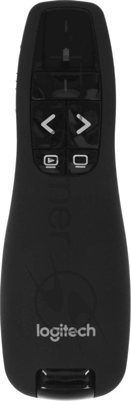 Презентер беспроводной Logitech R400 черный, радиоканал, USB, кнопки - 5