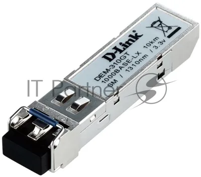 Трансивер D-Link DEM-310GT/DD, 1-port mini-GbIC LX Single-mode Fiber Transceiver (up to 10km, support 3.3V power), DDM support