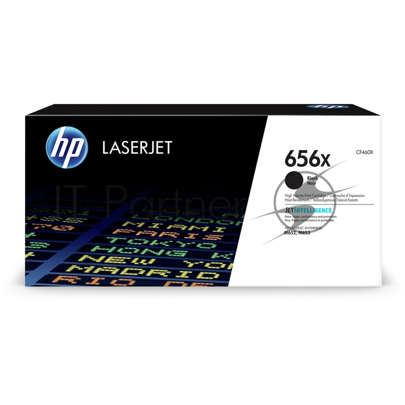 Картридж лазерный HP 656X черный увеличенной емкости для HP CLJ M652/M653 (CF460X) 27000 стр