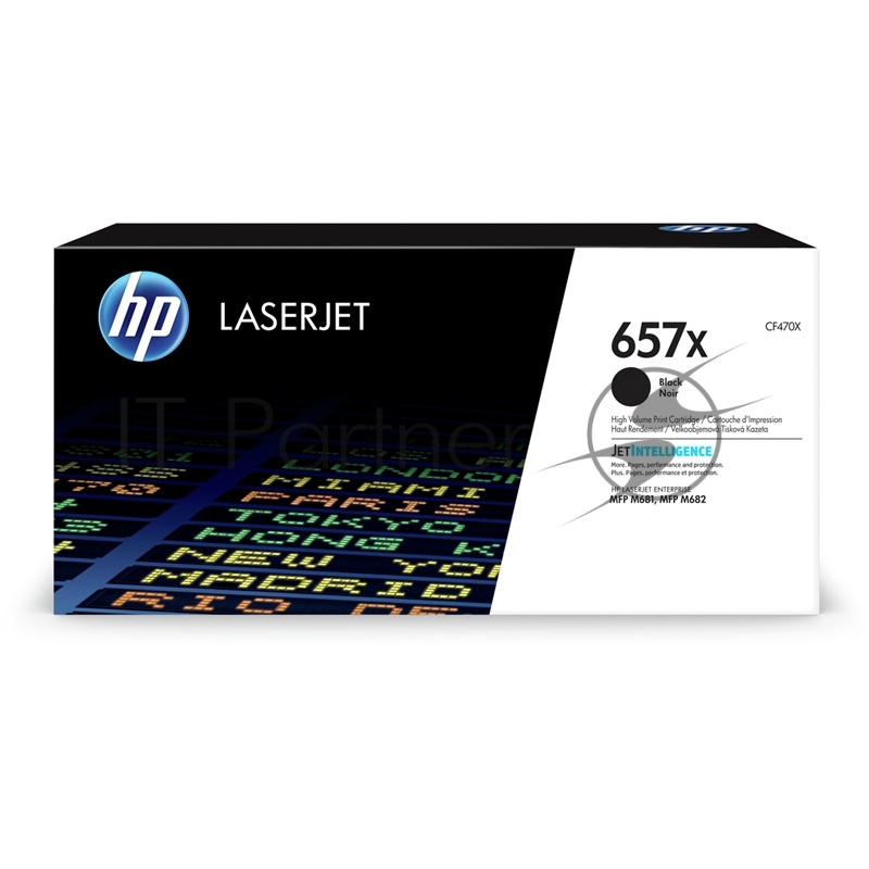 Картридж лазерный HP 657X черный для HP CLJ MFP M681/M682 (CF470X) 28000 стр