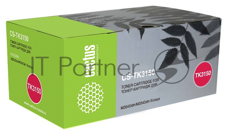 Картридж лазерный Cactus CS-TK3150 черный (14500 стр.) для Kyocera Ecosys M3040idn/M3540idn