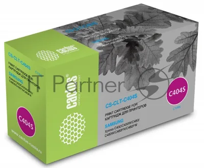 Картридж лазерный Cactus CS-CLT-C404S голубой (1000 стр.) для Samsung SL-C430/C430W/C480/C480W/C480FW