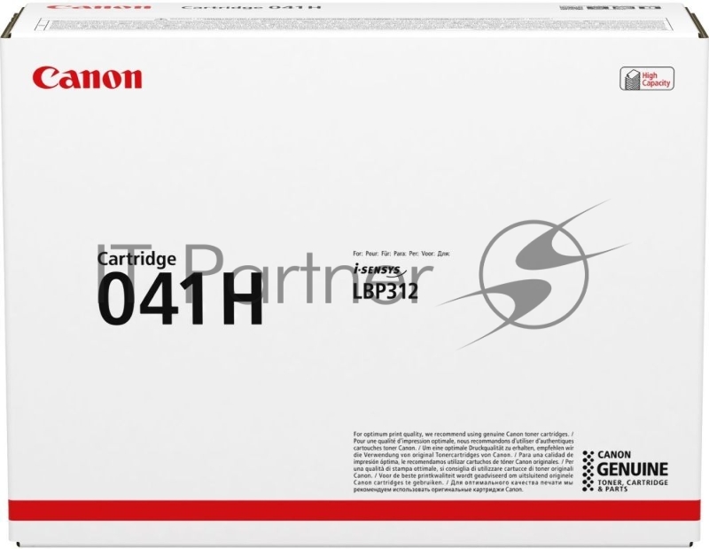 Картридж лазерный Canon Cartridge 041H (0453C002) черный (20000 стр.) для Canon LBP312x