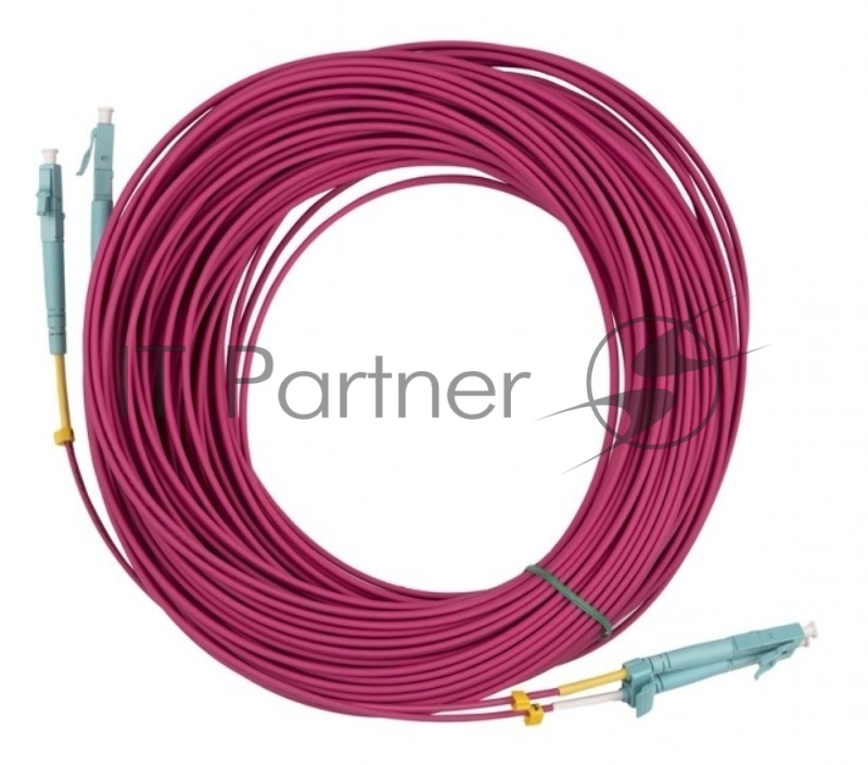 Патч-корд Hyperline FC-D2-504-LC/PR-LC/PR-H-10M-LSZH-MG Патч-корд волоконно-оптический (шнур) MM 50/125(OM4), LC-LC, duplex, LSZH, 10 м