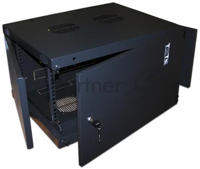 Шкаф настенный Lanmaster TWT-CBWNM-12U-6X6-BK 12U 600x600мм пер.дв.металл несъемные бок.пан. черный