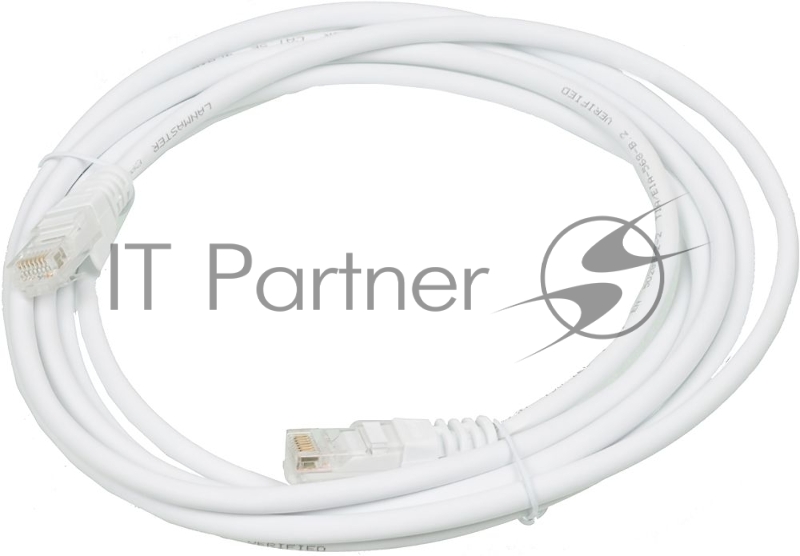 Патч-корд LANMASTER UTP LAN-PC45/U5E-3.0-WH вилка RJ-45-вилка RJ-45 кат.5е 3м белый LSZH (уп.:1шт)