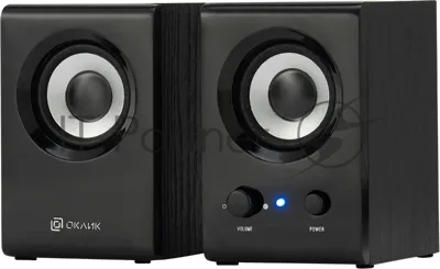 Акустическая система Oklick OK-160 2.0 черный 6Вт