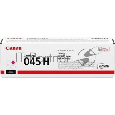 Картридж лазерный Canon 045M H пурпурный, 2200 стр., для i-SENSYS MF631/633/635, LBP611