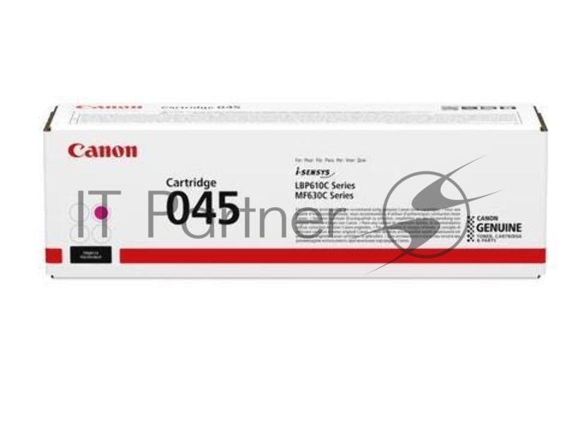 Картридж лазерный Canon 045M пурпурный, 1300 стр., для i-SENSYS MF631/633/635, LBP611
