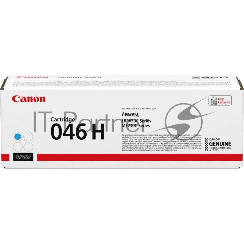 Картридж лазерный Canon 046C H голубой для i-SENSYS MF732/734/735, LBP653/654 5000 стр.