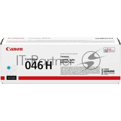 Картридж лазерный Canon 046C H голубой для i-SENSYS MF732/734/735, LBP653/654 5000 стр.