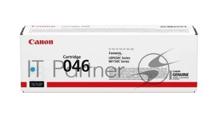 Картридж лазерный Canon 046C голубой для i-SENSYS MF732/734/735, LBP653/654 2300 страниц
