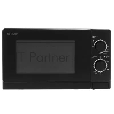 Микроволновая печь Sharp R-6000RK черный, 20 л, 800 Вт, переключатели - поворотный механизм