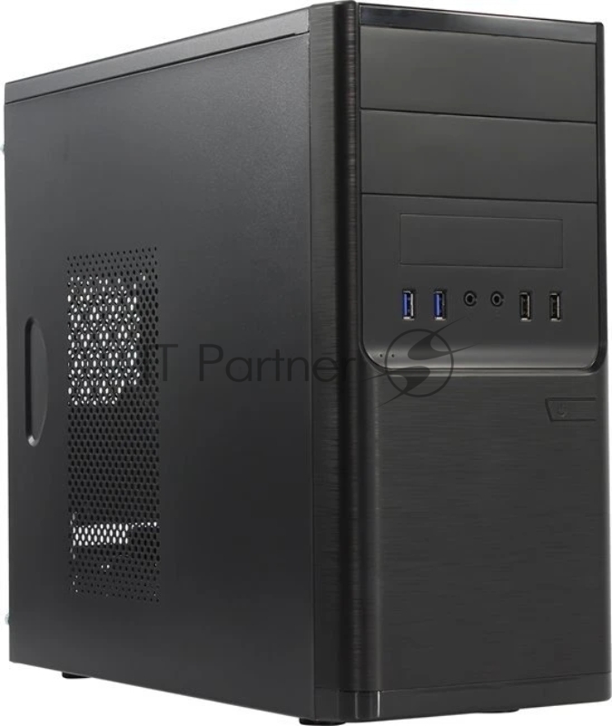 Компьютерный корпус InWin POWERMAN ES701BK USB 3.0 (Mini Tower, mATX, 450W PM-450ATX, USB 3.0x2, USBx2 + Audio, черный)