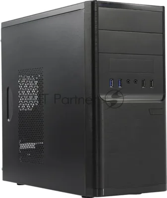 Компьютерный корпус InWin POWERMAN ES701BK USB 3.0 (Mini Tower, mATX, 450W PM-450ATX, USB 3.0x2, USBx2 + Audio, черный)