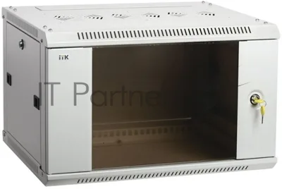 Шкаф ITK LINEA W 6U 600x450 мм дверь стекло, RAL7035