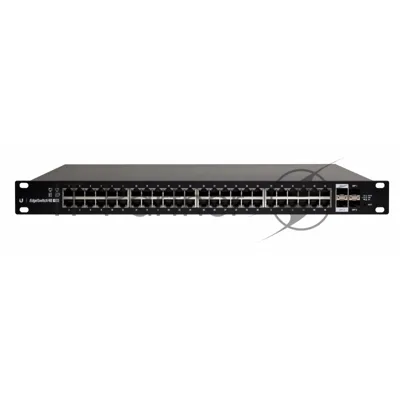 Коммутатор Ubiquiti EdgeSwitch 48 500W (ES-48-500W(EU)), 48×1 Гбит/с PoE + 2×1 Гбит/с SFP + 2×10 Гбит/с SFP+, управляемый