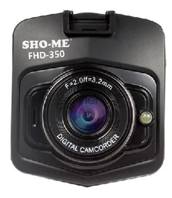 Видеорегистратор SHO-ME FHD-350 Размер дисплея 2,4 дюйма. Видео сенсор GC1004. Угол обзора 120°. Мин освещенность 1Lux. Цикличная запись/Запись по датчику движения. Формат видео MJPEG. Запись без потери данных. Запись при подаче питания. G-сенсор. Защита от удаления файла (ручная). Ночная подсветка.