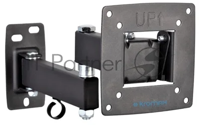 Кронштейн Kromax OPTIMA-104 черный, 10"-28", max 25 кг, настенный, VESA 100x100 мм