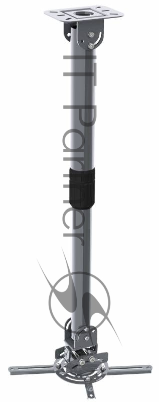 Кронштейн для проектора Cactus CS-VM-PR16L-AL серебристый макс.13.6кг настенный и потолочный поворот и наклон