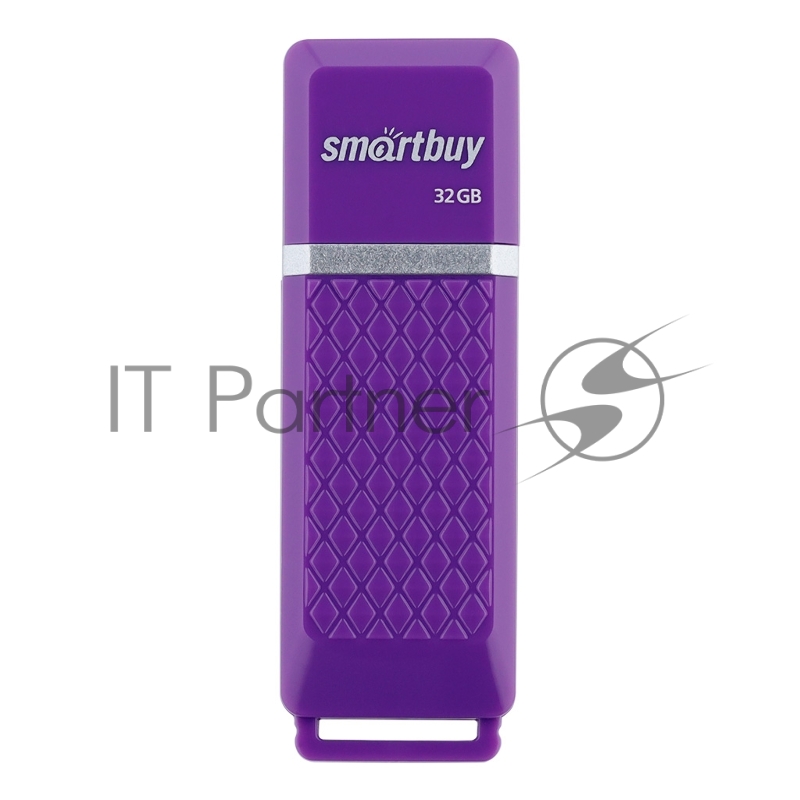 Флешка USB Smartbuy Quartz Violet (SB32GbQZ-V), 32Gb, USB 2.0, R/W 25/15, фиолетовый