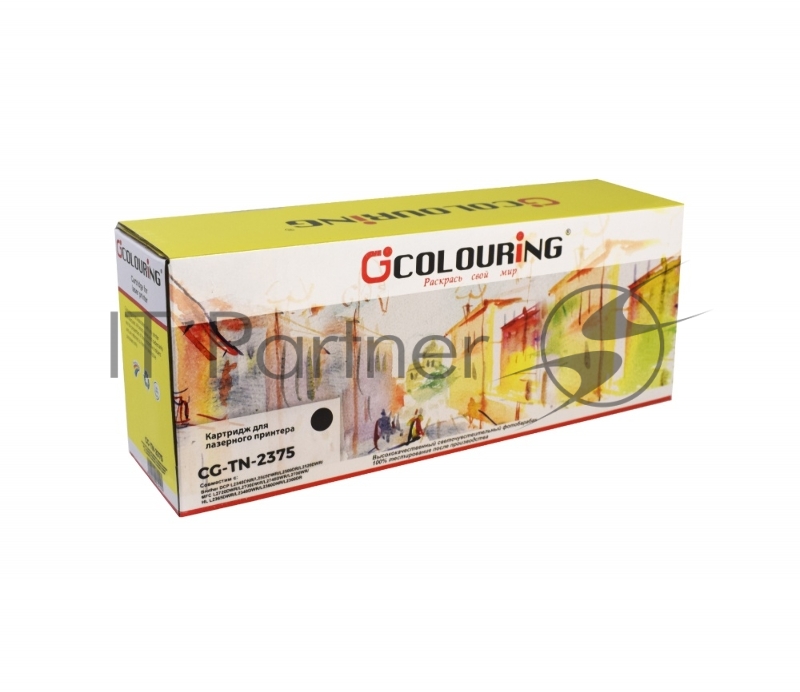 Картридж Colouring CG-TN-2375 черный (2600 стр.) для Brother DCP L2540DNR/L2560DWR/L2500DR/L2520DWR/MFC L2720DWR/L2700DWR/L2740DWR/L2700WR/HL L2365DWR/L2340DWR/L2360DNR/L2300DR