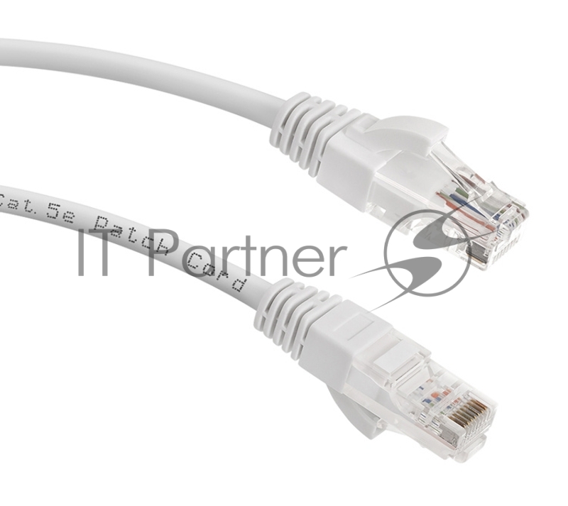 Патч-корд LANMASTER LAN-PC45/U5E-5.0-WH вилка RJ-45-вилка RJ-45 cat.5е 5м белый LSZH (уп.:1шт)