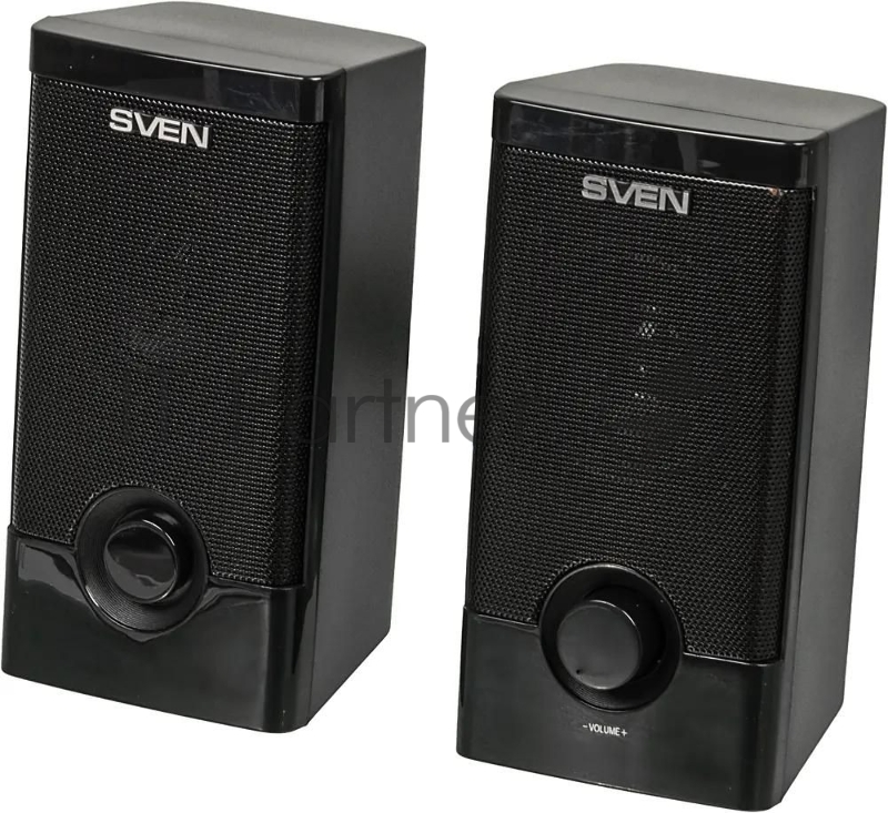 Колонки SVEN 318 черный USB-порт ПК, ноутбука или адаптер 5V DC