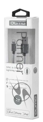 Кабель Cable Qumo MFI опл/мет 1м grey (AP300) (20718)