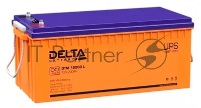 Батарея Delta DTM 12200 L (200 А\ч, 12В) свинцово- кислотный аккумулятор