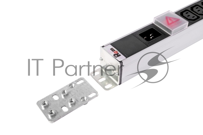Вертикальный блок розеток ЦМО Rem-16 с выкл., 14 IEC 60320 C13, 10 C19, вход C20 16A, алюм., 33-38U (R-16-14C13-10C19-V-1420)