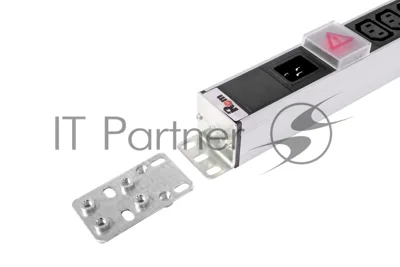 Вертикальный блок розеток ЦМО Rem-16 с выкл., 14 IEC 60320 C13, 10 C19, вход C20 16A, алюм., 33-38U (R-16-14C13-10C19-V-1420)