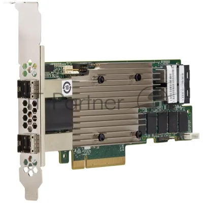 Контроллер MegaRAID 9480-8I8e SGL (05-50031-00), PCIe 3.1 x8 LP, SAS/SATA/NVMe, RAID 0,1,5,6,10,50,60, 16port(2 * int SFF8643 + 2 * ext SFF8644), 4Gb Cache, 3516ROC