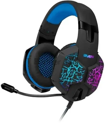 Гарнитура Sven AP-U980MV синий-чёрный, проводная, USB