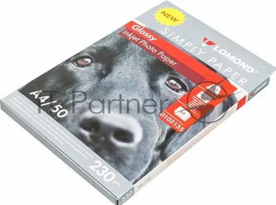Фотобумага Lomond Simply 0102155 A4/230г/м2/50л./белый CIE148% глянцевое для струйной печати