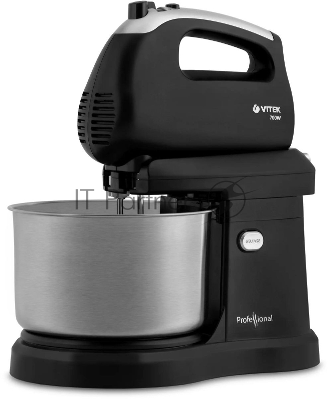 Миксер Vitek VT-1417 ST, 700 Вт, 2,8л., с чашей, черный