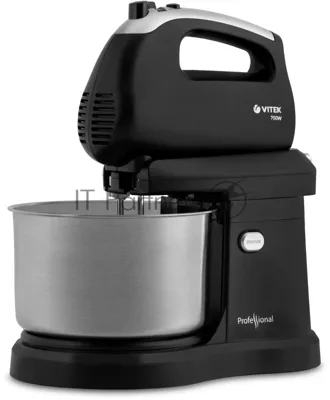 Миксер Vitek VT-1417 ST, 700 Вт, 2,8л., с чашей, черный
