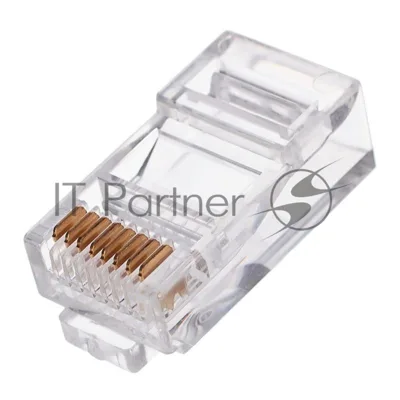 Вилка RJ-45 (8P8C) PLUG3UP6/10 универсальная cat.5e, контакты 6 микродюймов" (10 шт.)