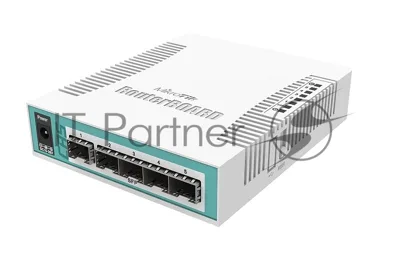 Коммутатор MikroTik CRS106-1C-5S, 1×1 Гбит/с Комбо (RJ45/SFP) + 5×1 Гбит/с SFP, управляемый