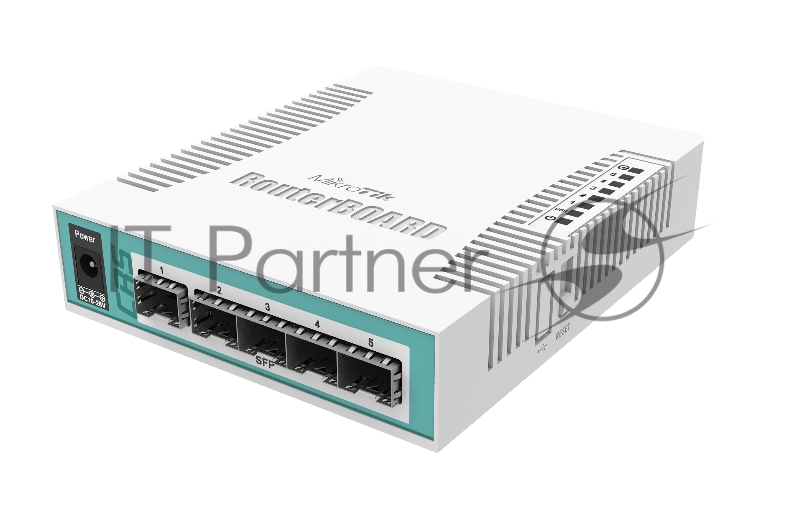 Коммутатор MikroTik CRS106-1C-5S, 1×1 Гбит/с Комбо (RJ45/SFP) + 5×1 Гбит/с SFP, управляемый