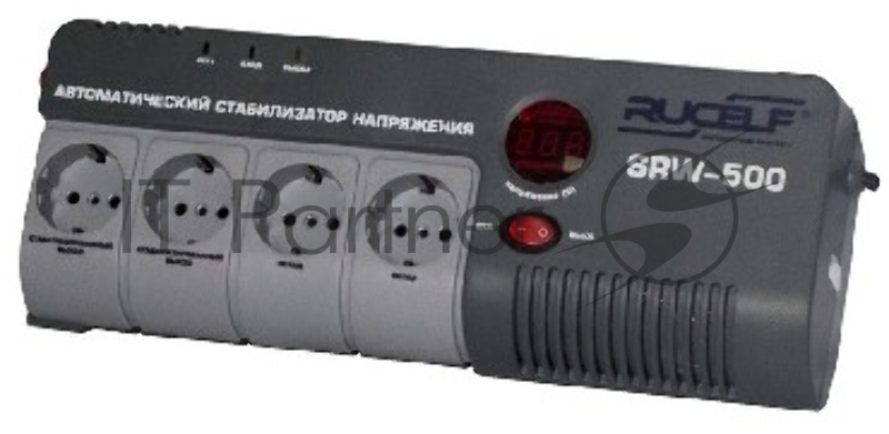 Стабилизатор напряжения Rucelf SRW-500-D 0.5кВА однофазный белый
