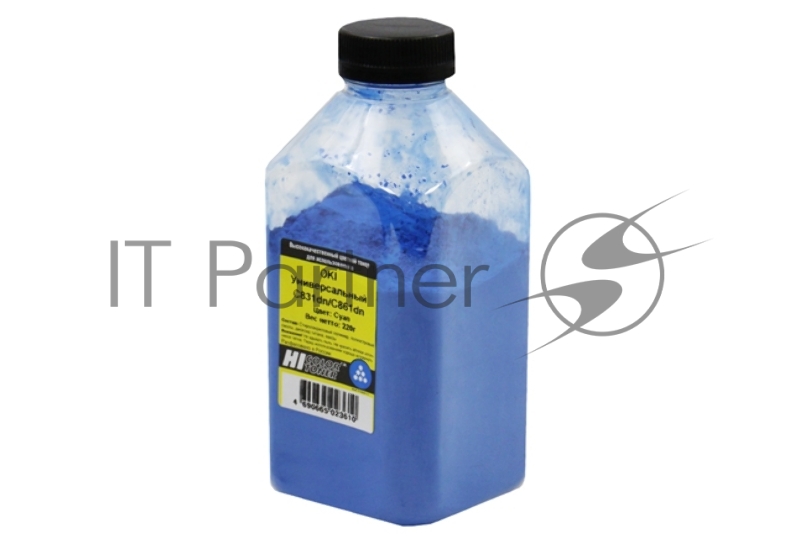 Тонер Hi-Black Универсальный для Oki С831dn/C861dn, C, 220 г, банка