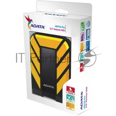 Внешний HDD 2.5" ADATA HD710P, 1TB, USB 3.2 Gen 1 Type-A, 5400 rpm, желтый